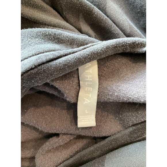 Athleta Camo Print Long Sleeve Studio to Street Crewneck Sweatshirt Size L - Picture 4 of 5